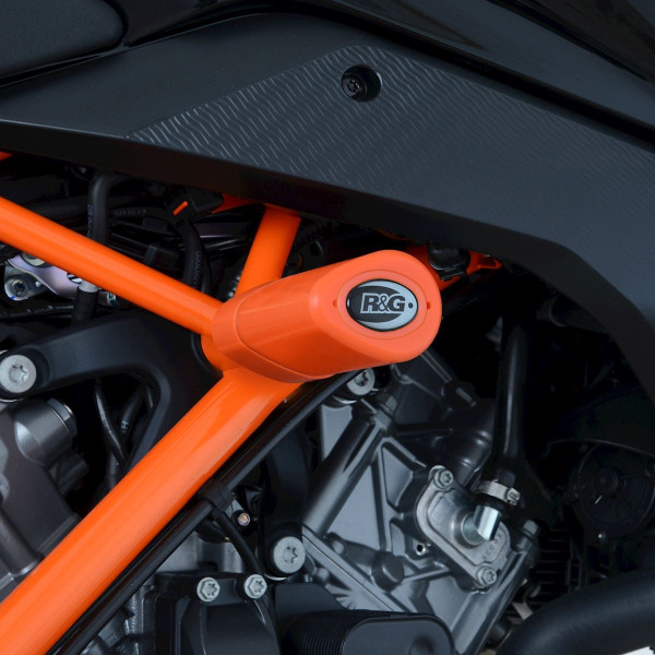 R&G Crash Protectors - Aero Style for KTM 1290 Super Duke R '14-'19 (Orange)